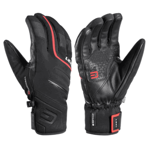 Lyžařské rukavice LEKI Falcon 3D black/red 10