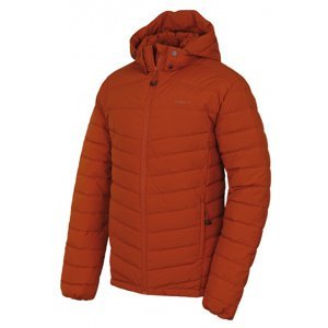 Pánská péřová bunda Husky Donnie M oranžovohnědá XL