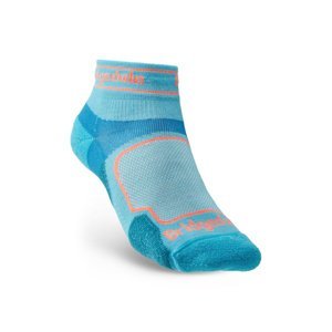 Ponožky Bridgedale TRAIL RUN UL T2 CS LOW WOMEN'S Blue/436 S (3-4,5) UK