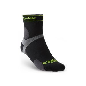 Ponožky Bridgedale TRAIL RUN UL T2 MS 3/4 CREW Black/845 L (9-11,5)