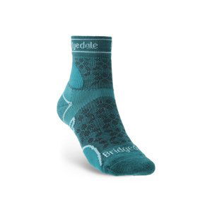 Ponožky Bridgedale TRAIL RUN LW T2 MS 3/4 CREW WOMEN'S Teal/259 M (5-6,5)