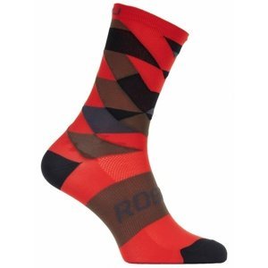 Designové funkční ponožky Rogelli SCALE 14, červené 007.153 XL (44-47)