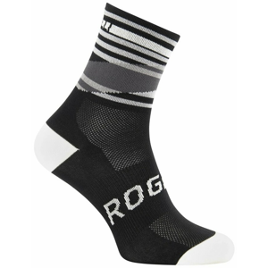 Designové funkční ponožky Rogelli STRIPE černo-bílé 007.203 XL (44-47)