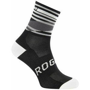 Designové funkční ponožky Rogelli STRIPE černo-bílé 007.203 M (36-39)