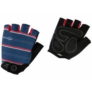 Dámské rukavice na kolo Rogelli STRIPE černo-růžovo-modré 010.621 XL