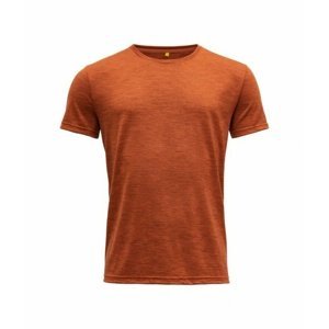 Pánské vlněné tričko s krátkým rukávem Devold Eika GO 181 280 B 087A oranžová M