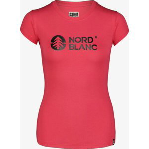 Dámské bavlněné tričko NORDBLANC Central růžová NBSLT7403_RUP 34
