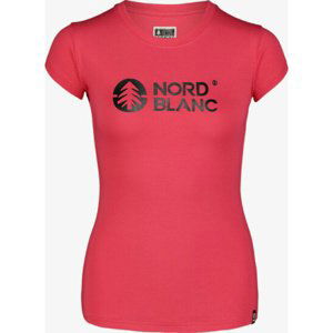 Dámské bavlněné tričko NORDBLANC Central růžová NBSLT7403_RUP 40