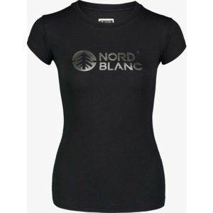 Dámské bavlněné tričko NORDBLANC Central černá NBSLT7403_CRN 34