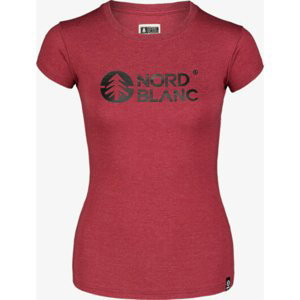 Dámské bavlněné tričko NORDBLANC Central vínová NBSLT7403_HCA 36