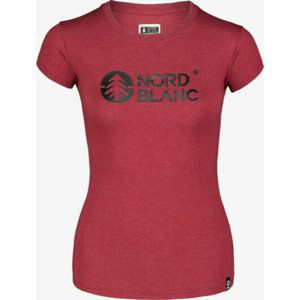 Dámské bavlněné tričko NORDBLANC Central vínová NBSLT7403_HCA 38