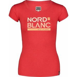 Dámské bavlněné tričko NORDBLANC Ynud čerená NBSLT7387_TCV 40