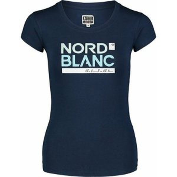 Dámské bavlněné tričko NORDBLANC Ynud modrá NBSLT7387_MOB 34