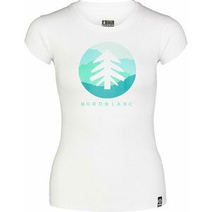 Dámské bavlněné tričko NORDBLANC Suntre bílá NBSLT7388_BLA 36
