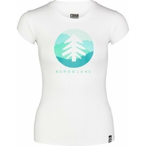 Dámské bavlněné tričko NORDBLANC Suntre bílá NBSLT7388_BLA 38