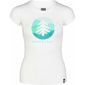 Dámské bavlněné tričko NORDBLANC Suntre bílá NBSLT7388_BLA 42