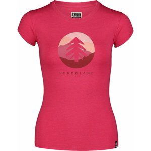 Dámské bavlněné tričko NORDBLANC Suntre růžová NBSLT7388_RZO 44
