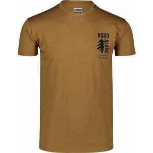 Pánské bavlněné triko Nordblanc SARMY hnědé NBSMT7390_PUH M