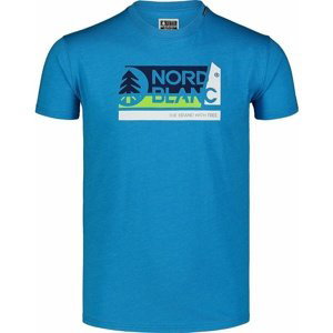 Pánské bavlněné triko Nordblanc WALLON modré NBSMT7391_AZR M