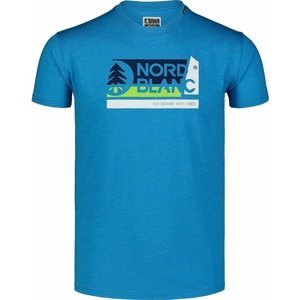 Pánské bavlněné triko Nordblanc WALLON modré NBSMT7391_AZR XXL