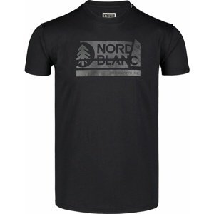 Pánské bavlněné triko Nordblanc WALLON černé NBSMT7391_CRN S