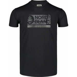 Pánské bavlněné triko Nordblanc WALLON černé NBSMT7391_CRN M