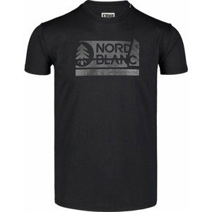 Pánské bavlněné triko Nordblanc WALLON černé NBSMT7391_CRN XXL