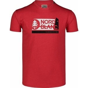 Pánské bavlněné triko Nordblanc WALLON červené NBSMT7391_TCV M