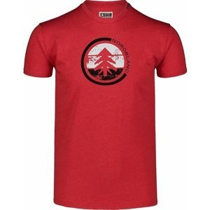Pánské bavlněné triko Nordblanc TRICOLOR červené NBSMT7397_TCV XL