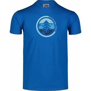 Pánské bavlněné triko Nordblanc TRICOLOR modré NBSMT7397_INM S