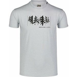 Pánské bavlněné triko Nordblanc DECONSTRUCTED šedé NBSMT7398_SSM XXL