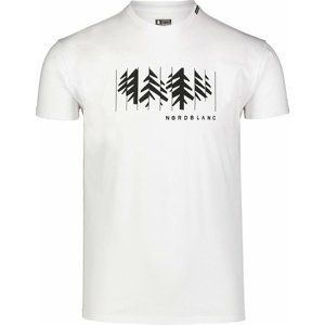Pánské bavlněné triko Nordblanc DECONSTRUCTED bílé NBSMT7398_BLA S
