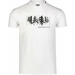 Pánské bavlněné triko Nordblanc DECONSTRUCTED bílé NBSMT7398_BLA M