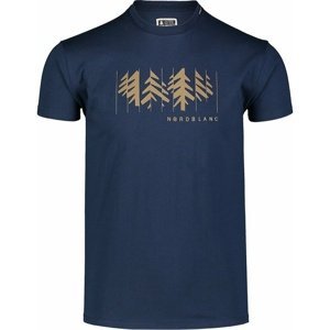 Pánské bavlněné triko Nordblanc DECONSTRUCTED modré NBSMT7398_MOB S