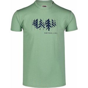 Pánské bavlněné triko Nordblanc DECONSTRUCTED zelené NBSMT7398_PAZ M