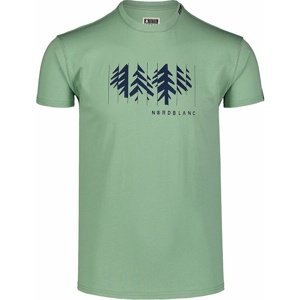 Pánské bavlněné triko Nordblanc DECONSTRUCTED zelené NBSMT7398_PAZ L