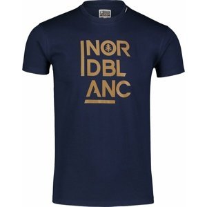 Pánské bavlněné triko Nordblanc OBEDIENT modré NBSMT7258_TEM L