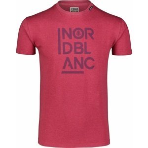 Pánské bavlněné triko Nordblanc OBEDIENT vínová NBSMT7258_HCA XXL