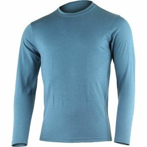 Pánské merino triko Lasting LOGAN-5454 modré L