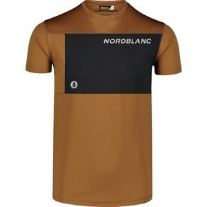 Pánské fitness tričko Nordblanc Grow hnědé NBSMF7460_PUH  M