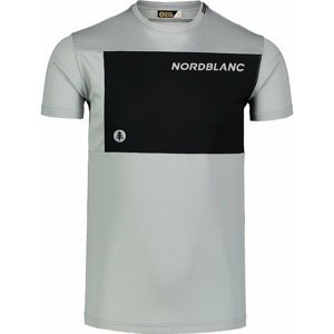 Pánské fitness tričko Nordblanc Grow šedé NBSMF7460_SSM M