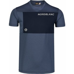 Pánské fitness tričko Nordblanc Grow modré NBSMF7460_SRM L
