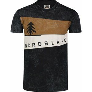 Pánské tričko Nordblanc Graphic černé NBSMT7394_CRN L