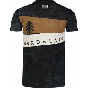 Pánské tričko Nordblanc Graphic černé NBSMT7394_CRN XXL