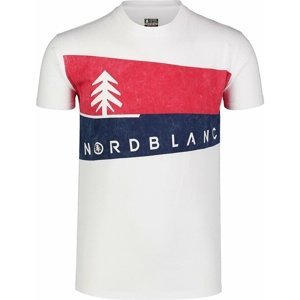 Pánské tričko Nordblanc Graphic bílé NBSMT7394_BLA XXL