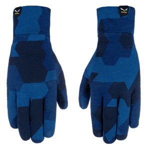 Rukavice Salewa Cristallo liner gloves navy camou 28214-3938 S