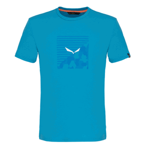 Pánské tričko Salewa Printed Box Dry blue danube melange 28259-8989 XL
