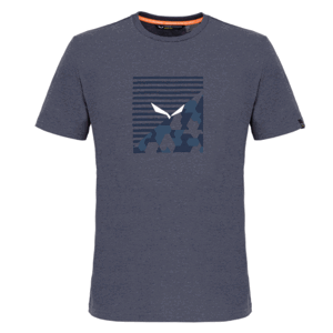 Pánské tričko Salewa Printed Box Dry premium navy melange 28259-3986 L