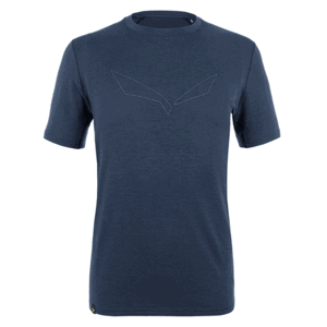 Pánské tričko Salewa Pure logo merino responsive navy blazer 28264-3960 S