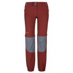 Dámské outdoorové kalhoty Kilpi WANAKA-W tmavě červené 40